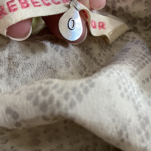 ❌SOLD❌Rebecca Taylor 100% Silk Sleeveless Flowy Dress🤍⭐️🤍 - Picture 4 of 15